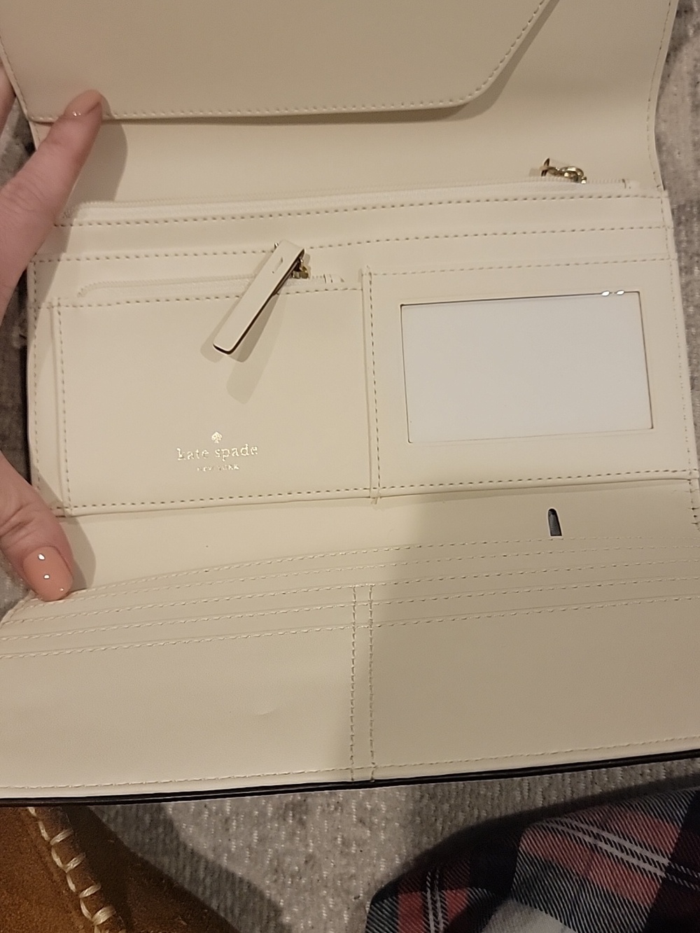 kate spade New York Trifold Cobalt Blue Saffiano Continental Wallet - Picture 10 of 10